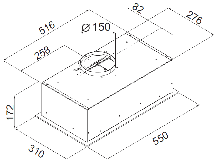 Встраиваемая вытяжка INDIGA 55 W - фото 4